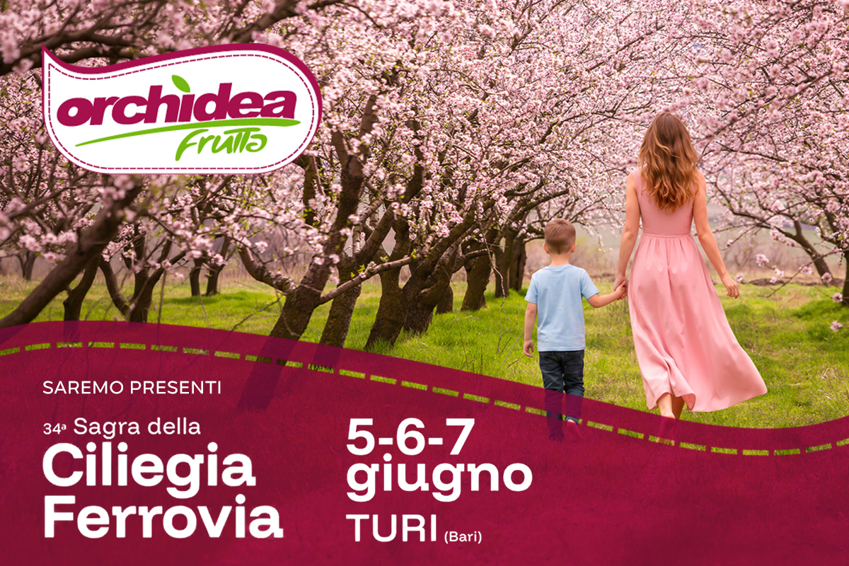 Orchidea Frutta alla 34° Sagra della Ciliegia Ferrovia di Turi.