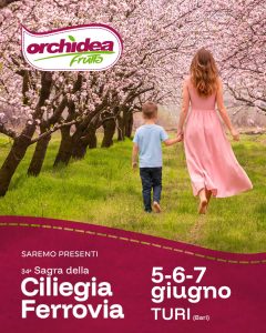Orchidea Frutta alla 34° Sagra della Ciliegia Ferrovia di Turi.